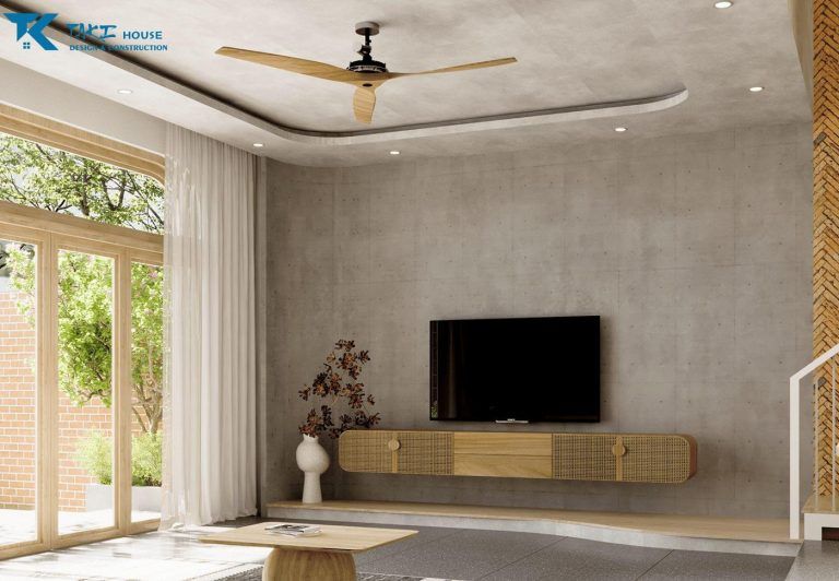 Mẫu nhà phố 4 tầng vừa ở vừa kinh doanh lưu trú hiện đại
