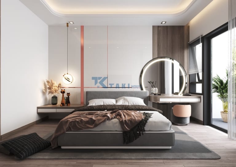 Mặt tiền nhà phố 3 tầng thông thoáng hiện đại - nội thất