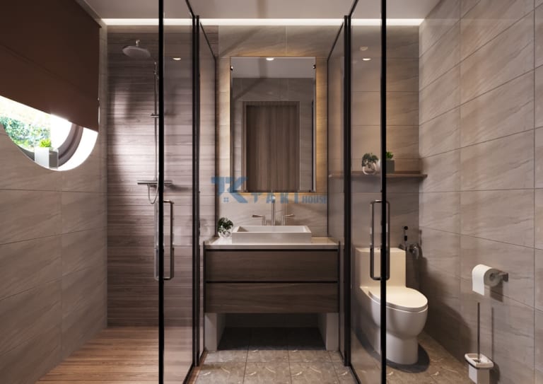 Mặt tiền nhà phố 3 tầng thông thoáng hiện đại - nội thất