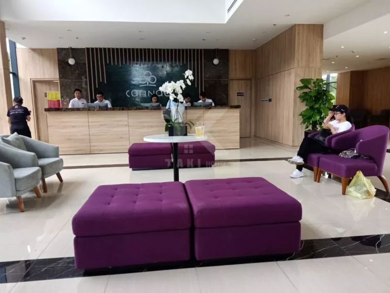 thi công hoàn thiện khu lobby khách sạn Park Regis Cocobay
