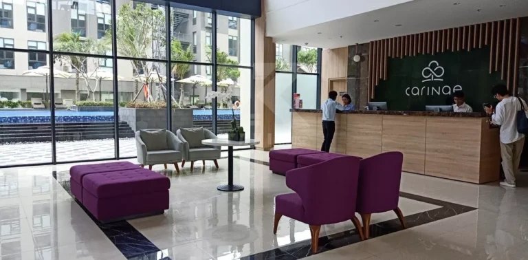 thi công nội thất khu lobby khách sạn Park Regis