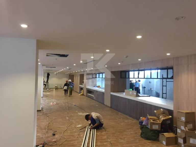 thi công hoàn thiện khu lobby khách sạn Park Regis Cocobay